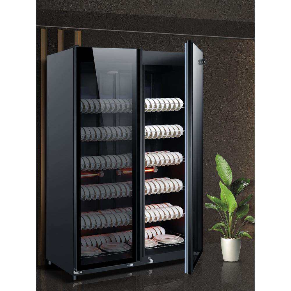 消毒碗柜商用家用立式大容量饭店餐具厨房碗筷烘干双门不锈钢