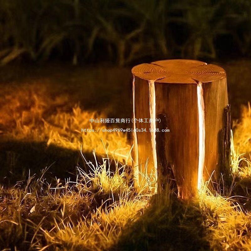 户外太阳能防水LED树脂草坪灯