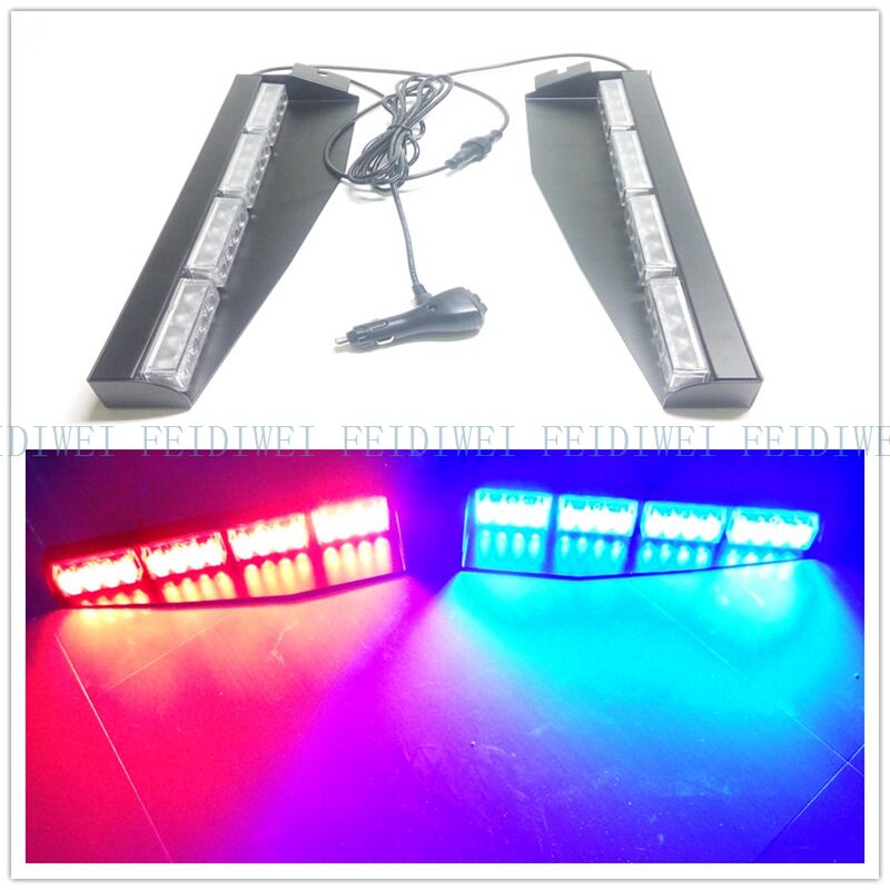 02003 32W 汽车专业LED吸盘灯 爆闪灯 前挡铲子灯 频闪灯32LED