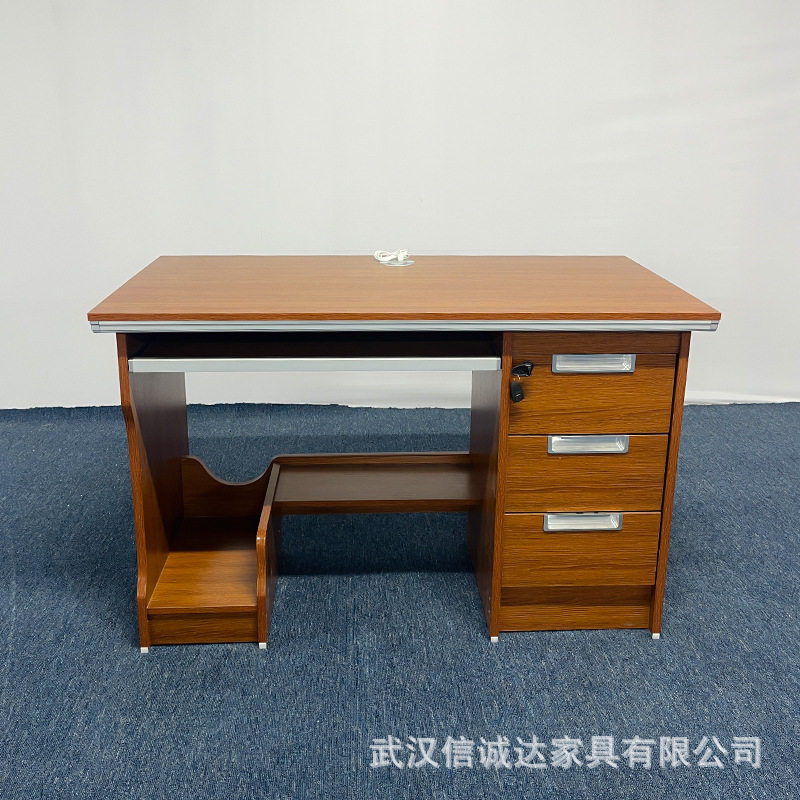 1米带锁职员单人电脑桌