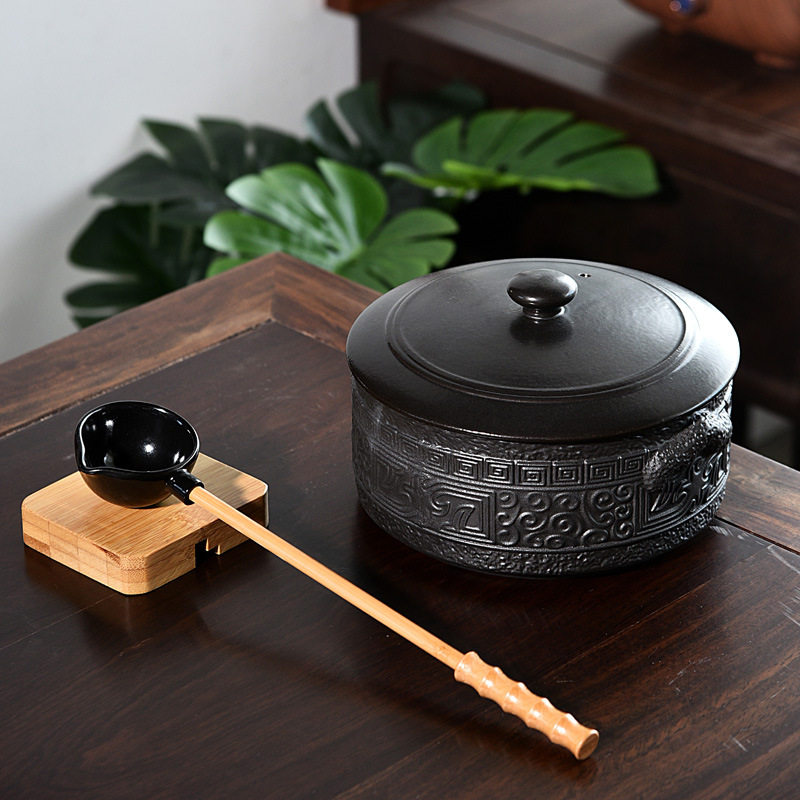 圆形静音电陶煮茶炉光波炉