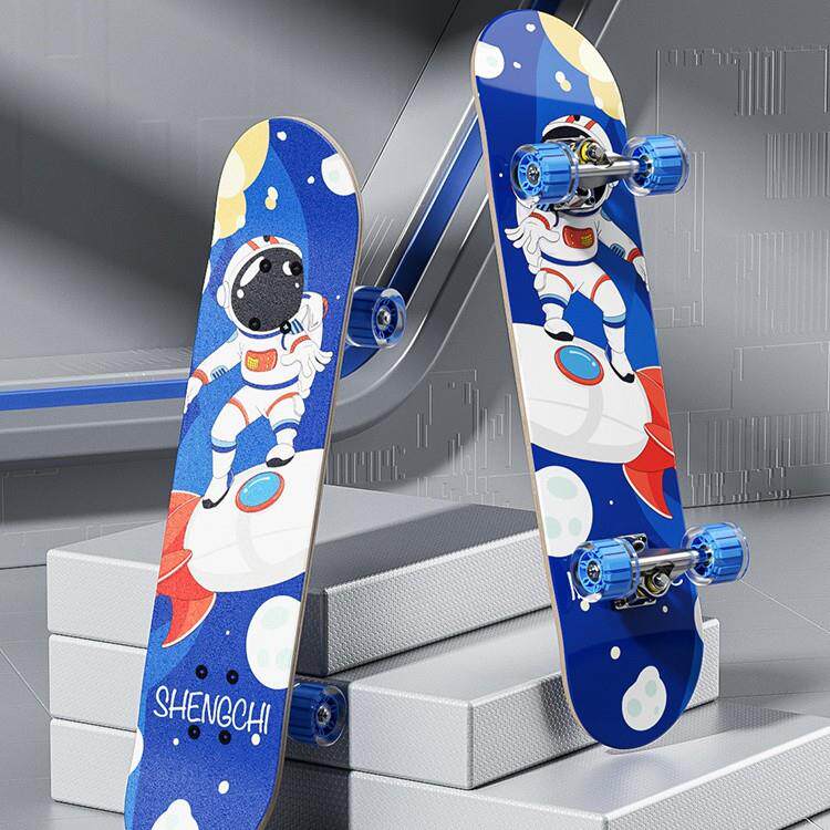 四轮滑板初学者儿童滑板车3-6到12岁以上男孩女生成人8专业滑板车