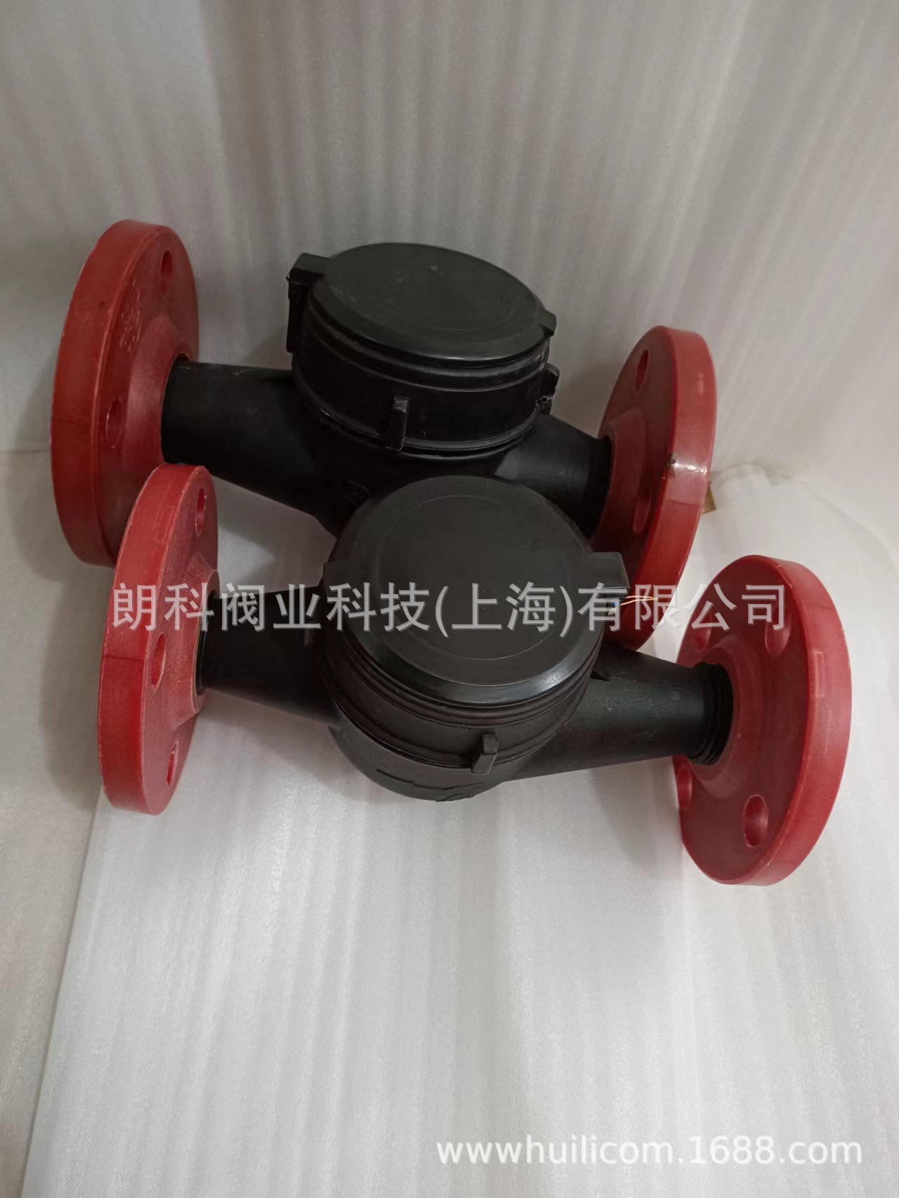 朗科全塑料PVC水表PP法兰水表耐弱酸碱塑料水表DN25-DN32DN40