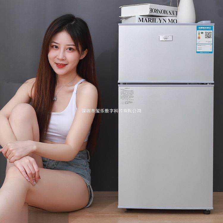 小冰箱家用小型宿舍出租房冷冻冷藏迷你双开门电冰箱一级节能省电