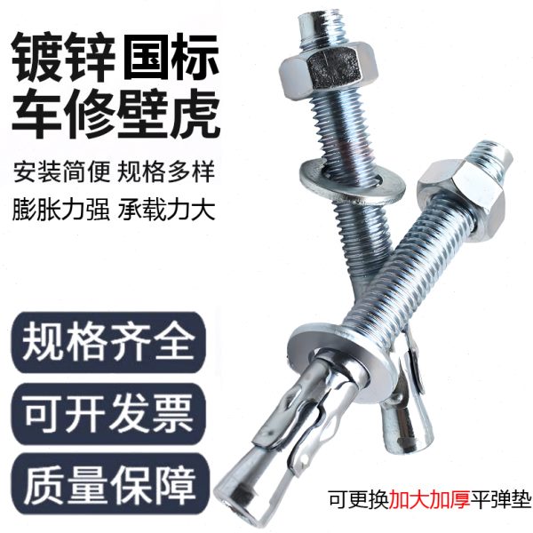 车修壁虎国标车修膨胀螺丝电梯专用重型膨胀螺丝拉爆抗震支架配件