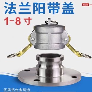 法兰阳带堵盖 2寸 4寸法兰卸油口 2.5寸 快速接头F型汽油柴油 3寸