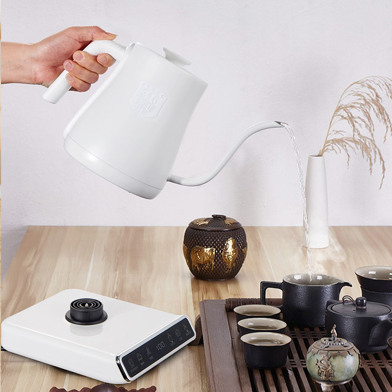 316不锈钢细长嘴全自动底部上水电热水壶咖啡泡茶专用自吸烧水壶,厨房电器,电热水壶,淘宝优惠券,粉丝福利购,淘宝优惠卷