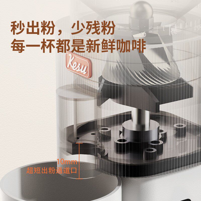 kesu可数M2意式电动磨豆机小型家用手冲咖啡豆研磨机