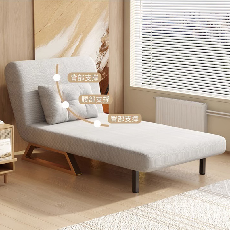 折叠床沙发两用午休神器简易多功能床单人布艺陪护床办公室午休床