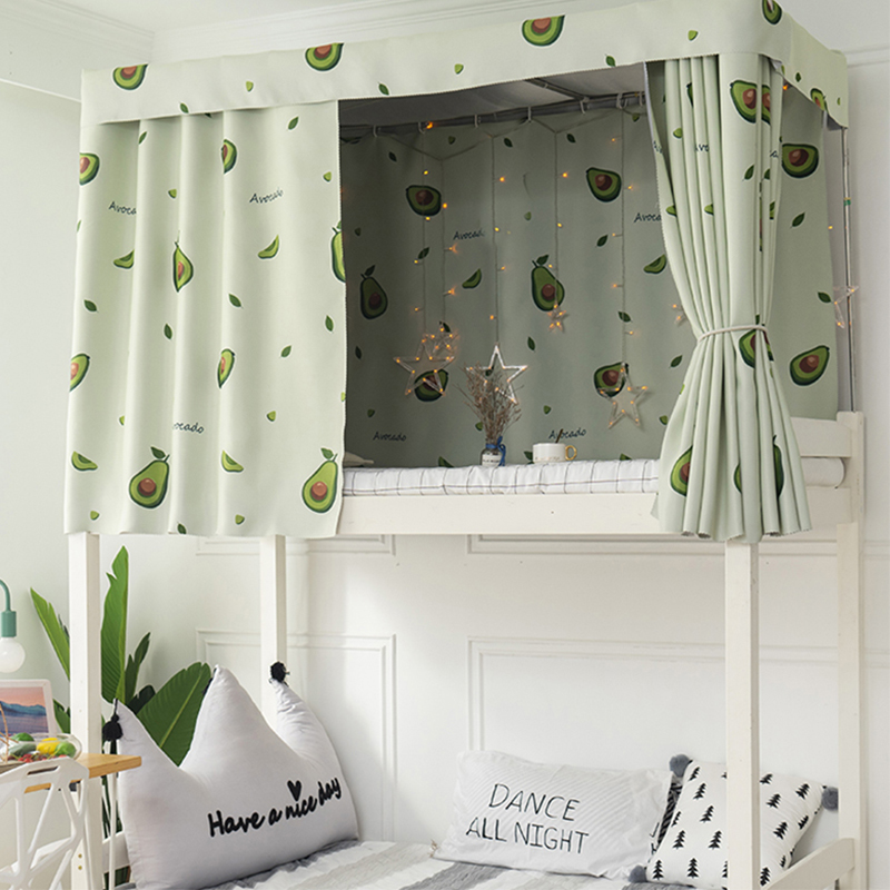 强遮光帘子围帘学生宿舍床帘上铺大学寝室下铺蚊帐一体式窗帘遮挡