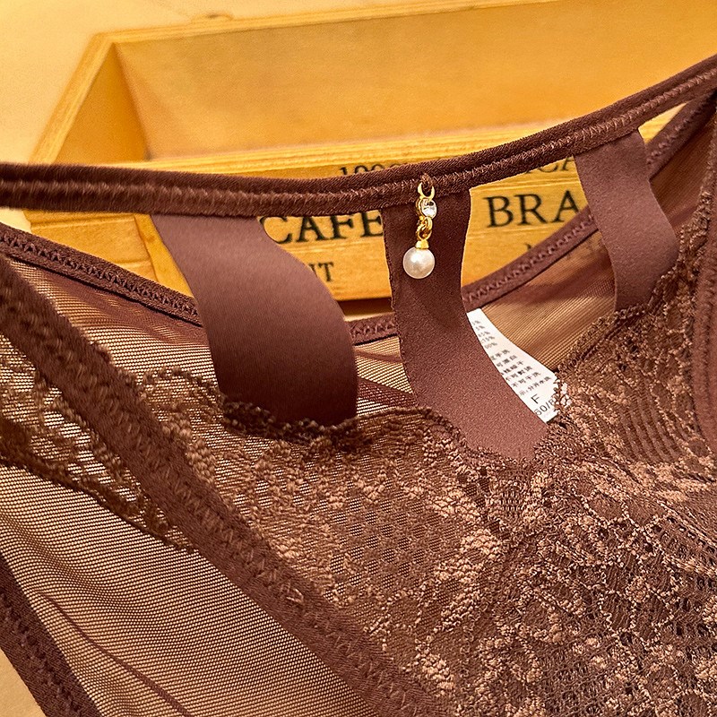 法式轻奢浪漫蕾丝时尚名媛性感镂空薄款透气网纱女士内裤