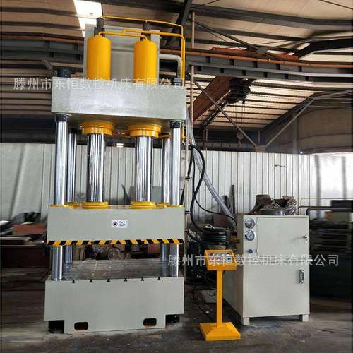 碳纤维成型四柱液压机汽车配件刹车片铁屑压块双缸液压机