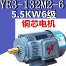 132M2 5.5W6级电机YE3 6三相异步电动机千瓦国标铜380V二级YX3E2