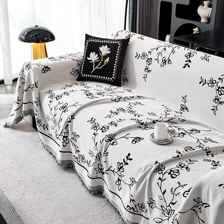 法式轻奢复古高级感沙发巾四季通用防猫抓沙发盖布万能全包套罩毯