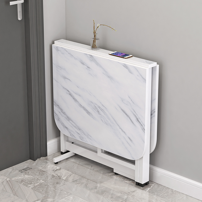 折叠餐桌家用小户型超薄简易饭桌多功能厨房省空间长方形折叠桌子