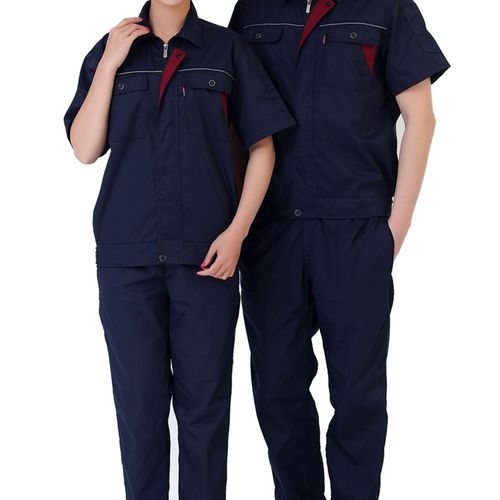 夏季工作服套装男士劳保服长袖短袖工程厂服工人汽修工装薄款新款