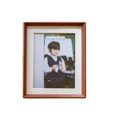 彩余相框实木小摆台挂墙斜边隼卯来图定制照片小相框送礼朋友情侣