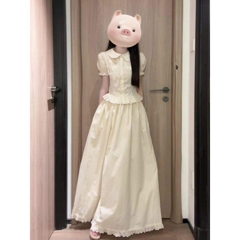 夏日绝美高级感泡泡袖木