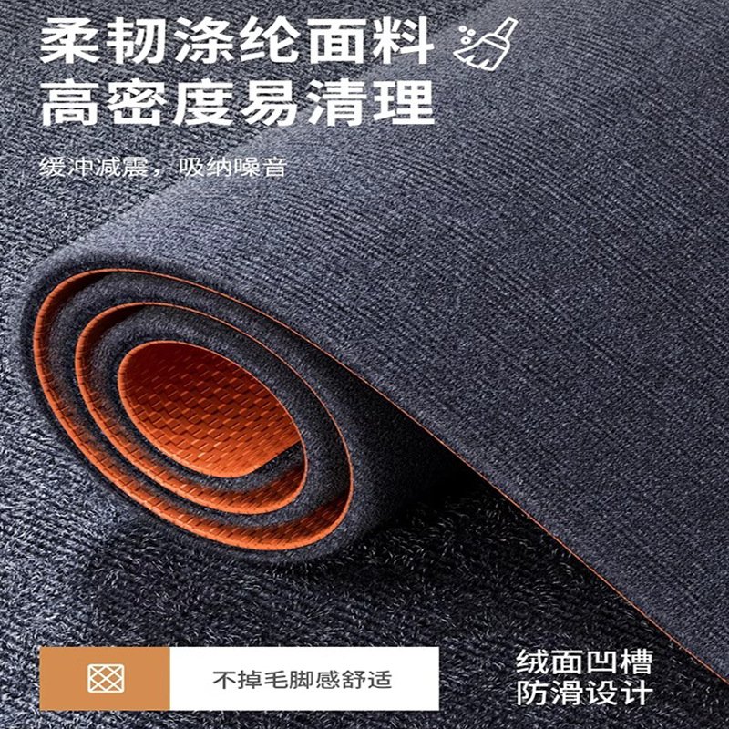 单条纹地毯隔音可裁剪地垫防滑免洗减震无甲醛TPE单条纹地毯