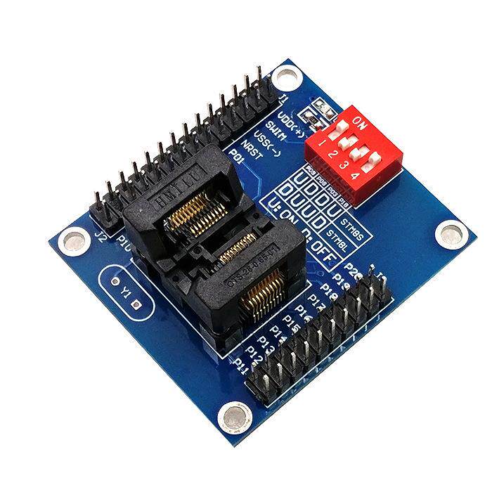 STM8S8LTSSOP20烧写座测试座下载器脱机编程器编程座