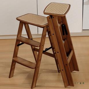 多功能梯凳可折叠家用稳步梯凳两层爬梯椅室内两用梯凳子高脚凳子