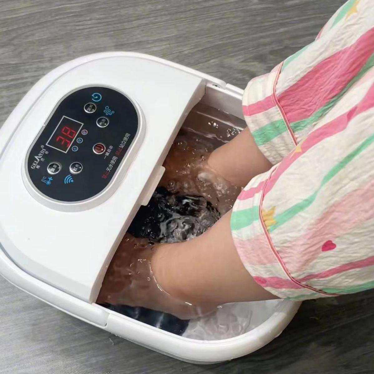 泡脚桶脚盆全自动洗脚足浴浴盆家用加热电动按摩腿养生恒温解疲乏