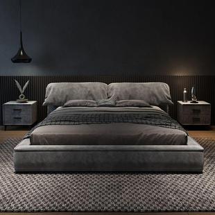 慕兰森新款现货耳朵意式床气压储物双人床内嵌主卧大床结婚床