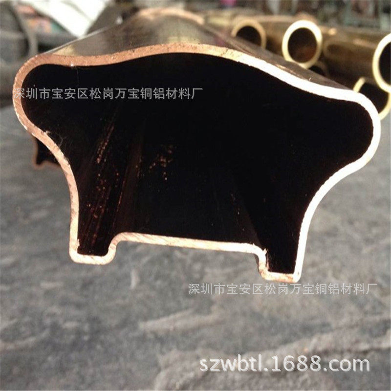 北京TP2紫铜花纹管耐压红铜圆管电炉用T2紫铜方管