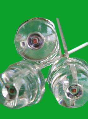 F5mm草帽橙光琥珀色橙光有边短脚橙光橙光LED灯珠