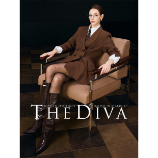 精纺羊毛 经典 复古收腰显瘦通勤西装 THE 西服套装 重磅 裙裤 DIVA