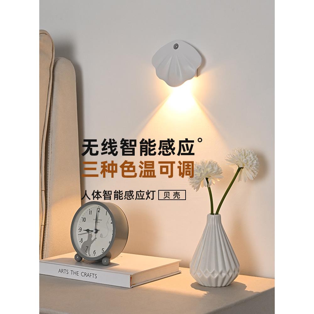 小山丘感应灯入户进门口射灯自动人体晚上起床夜间洗手充电门牌灯