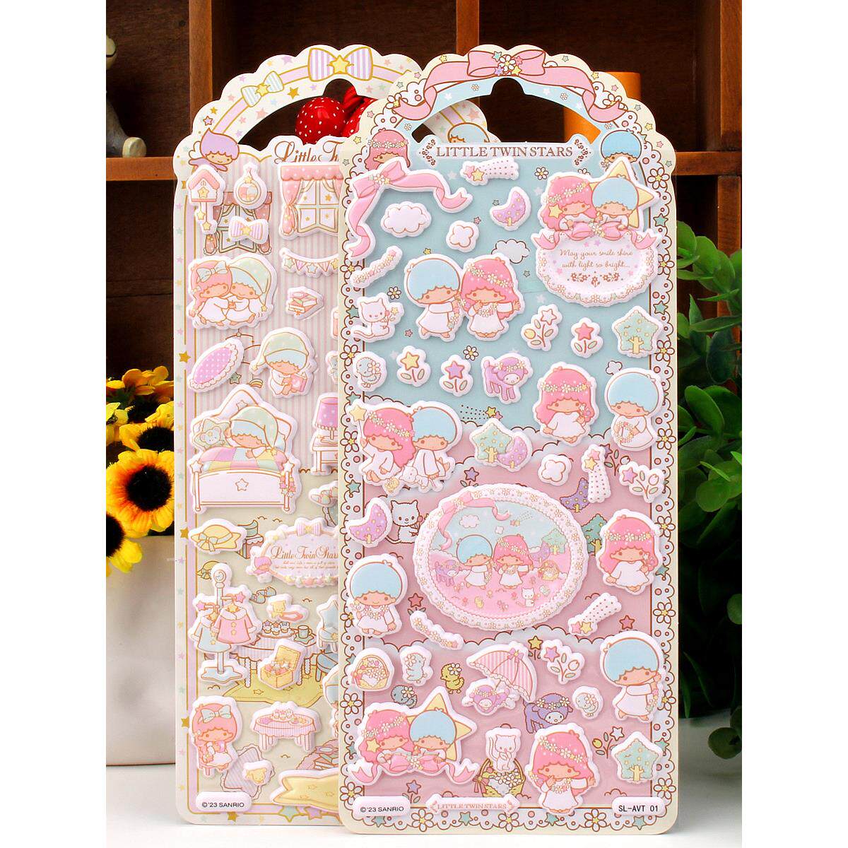 双子星双星仙子立体卡通粘贴画stickers幼儿园儿童奖励礼物小贴纸