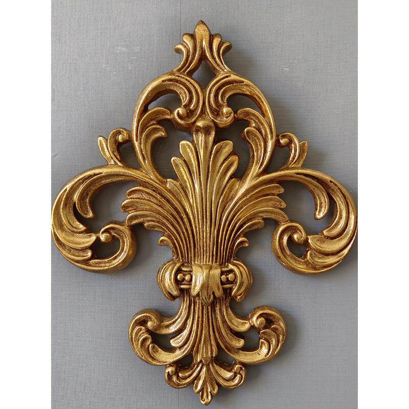 欧式复古金色壁挂装饰品壁饰装修贴花家居树脂工艺品摆件挂饰美式