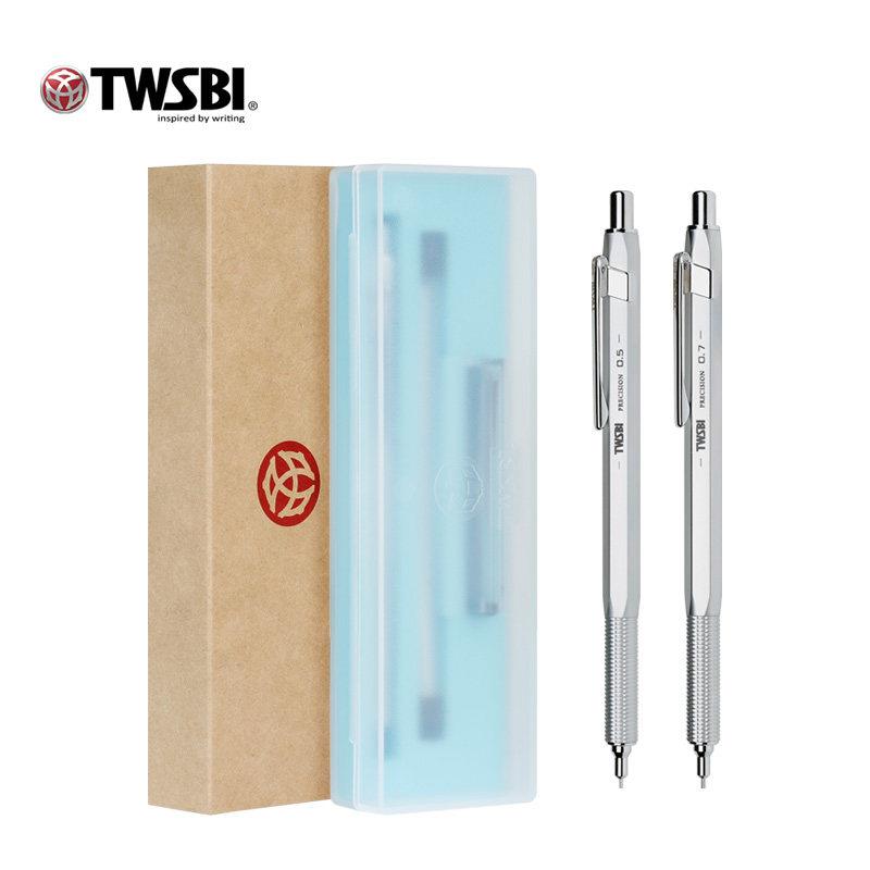 TWSBI三文堂Precision PM自动铅笔金属杆活动0.5绘画HB三角形学生