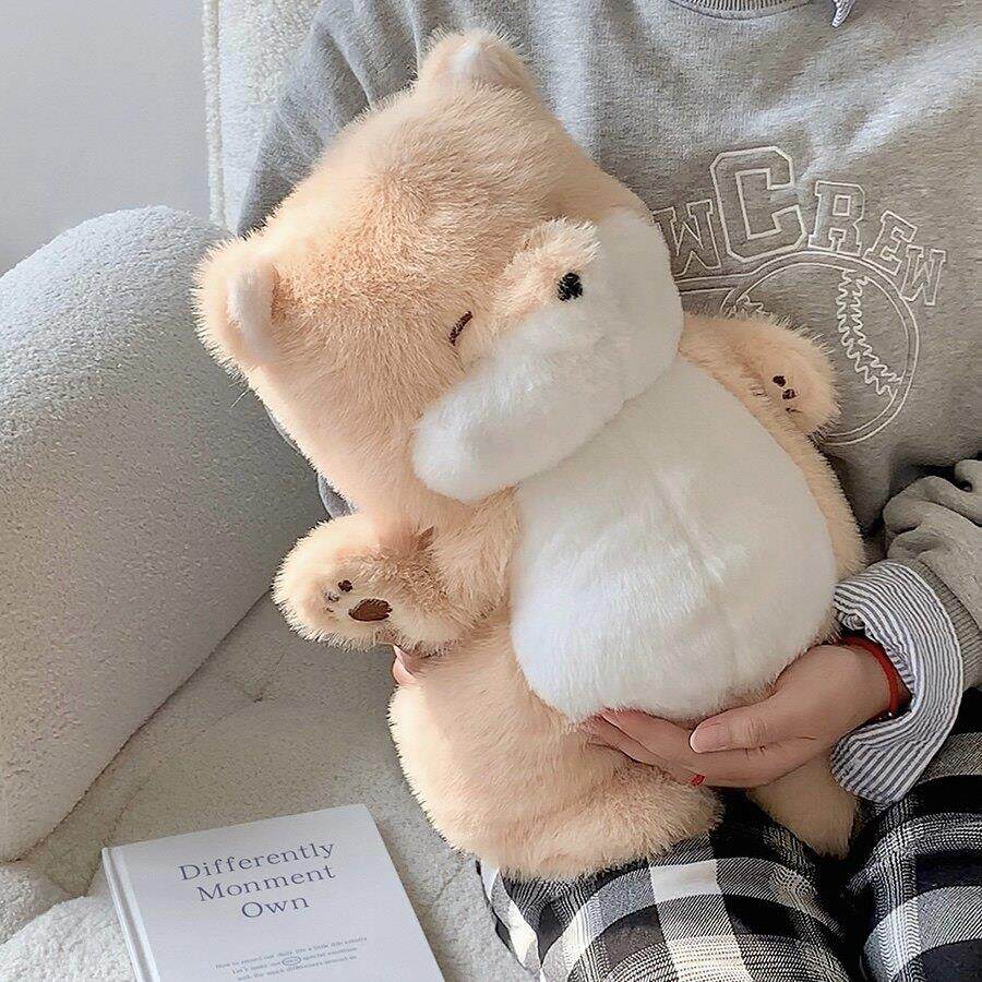 躺平柴犬玩偶可爱睡觉小狗毛绒玩具公仔抱睡娃娃布娃娃睡觉抱枕