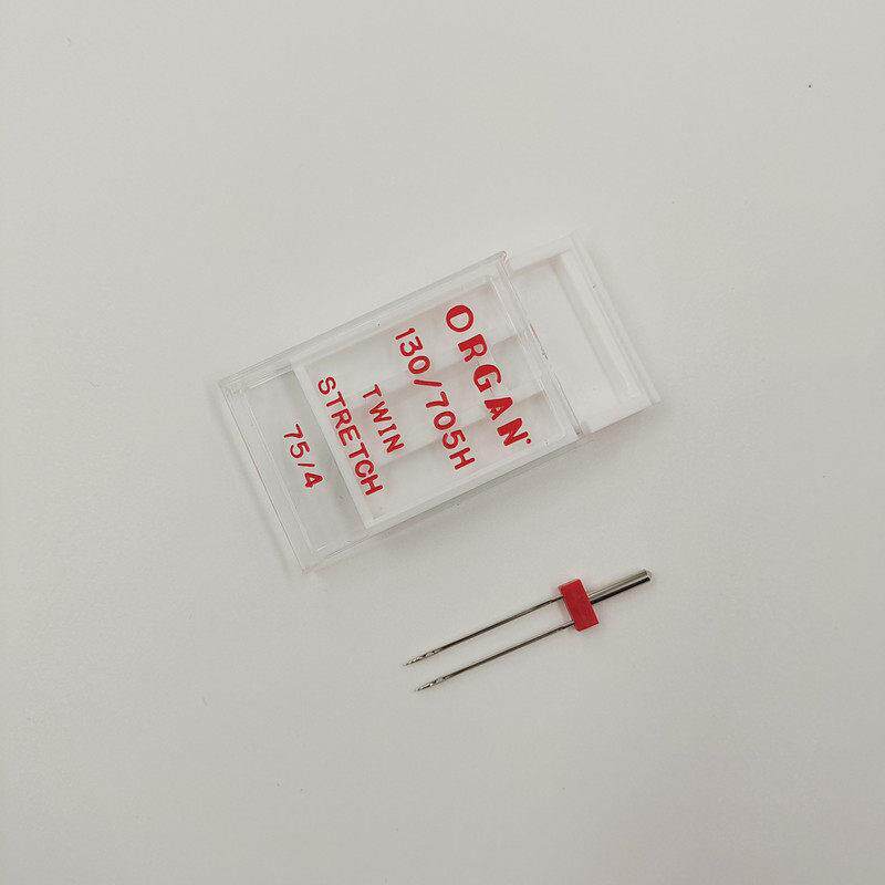 日本风琴家用缝纫机针风琴牌双针 双机针防跳针跳线针织面料双针