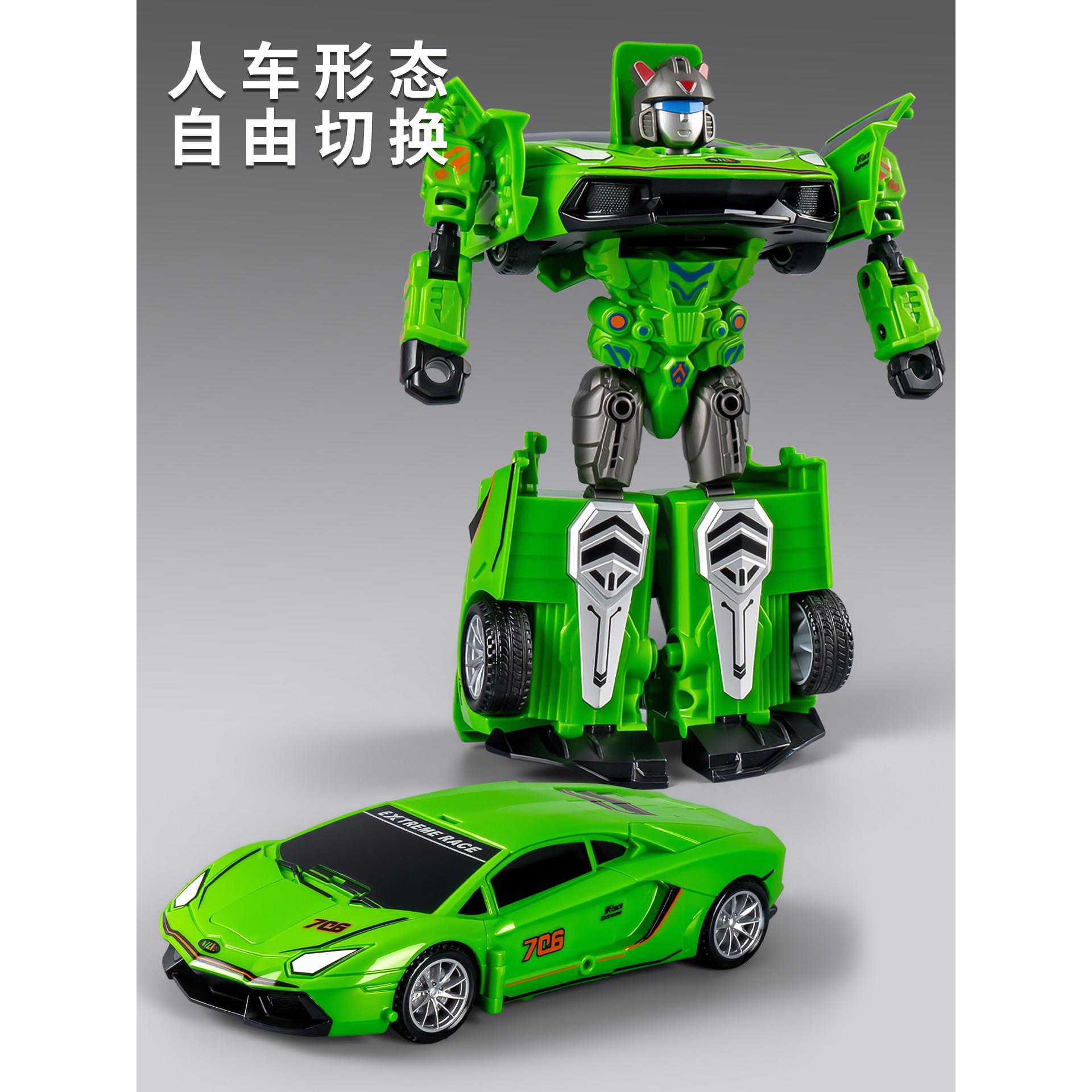 儿童变形机器人汽车玩具男孩多关节可动机甲战士3-6岁新款玩具车