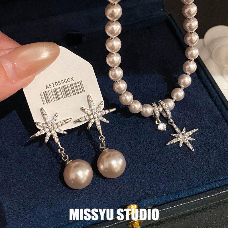 香风星澜芒星凝珠锆石批发小耳钉