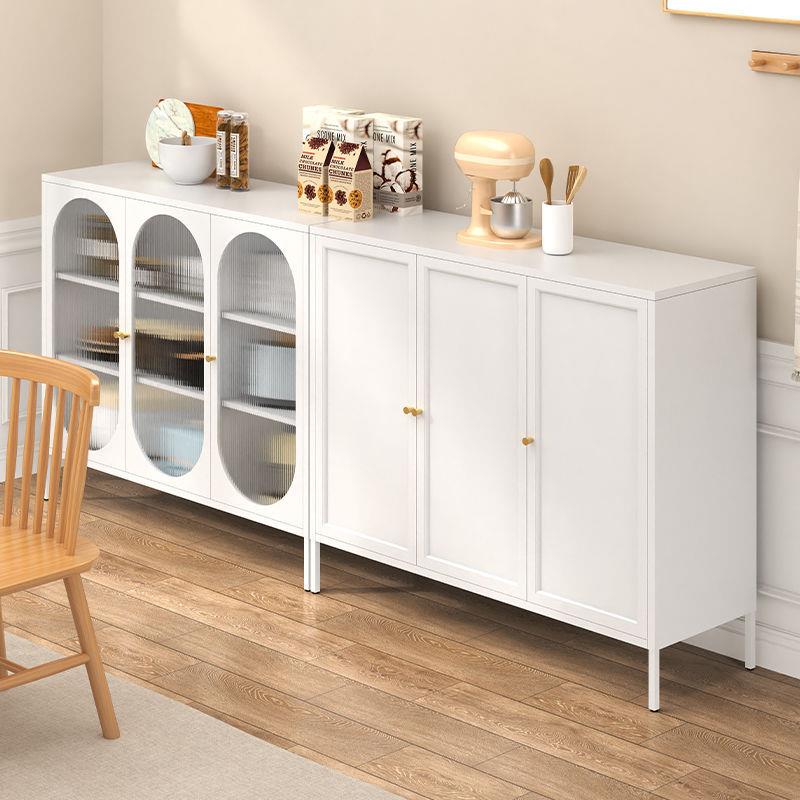 钢制家用餐边柜厨房家居收纳柜客厅靠墙储物柜多功能可组合茶水柜