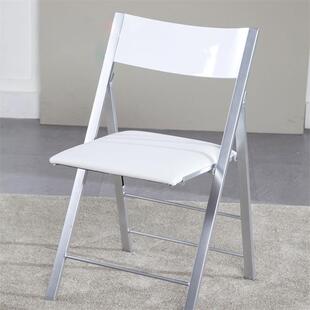 高迈登折叠椅办公椅靠背椅家用可折叠电脑椅座椅培训椅皮革椅子