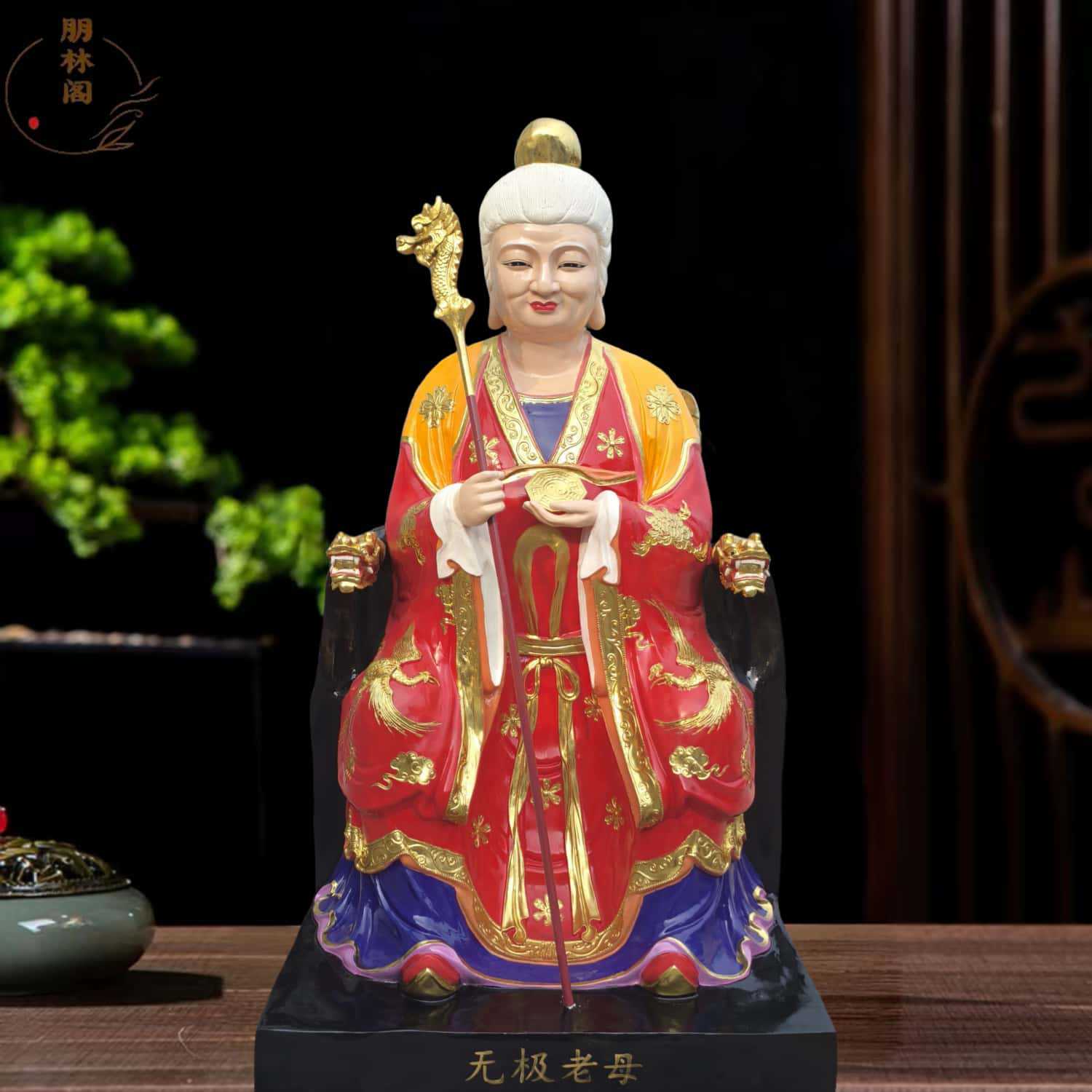 2米十二老母树脂神像制作灵山无生老母雕像 无极老母