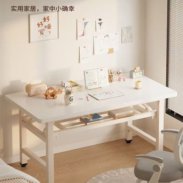 可折叠电脑桌台式书桌简约现代家用办公桌卧室简易学习桌写字桌子