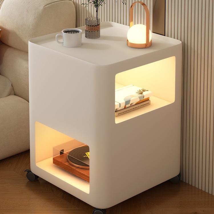 可移动小推车卧室床头柜边柜简约带轮茶几桌子沙发边几置物架角几