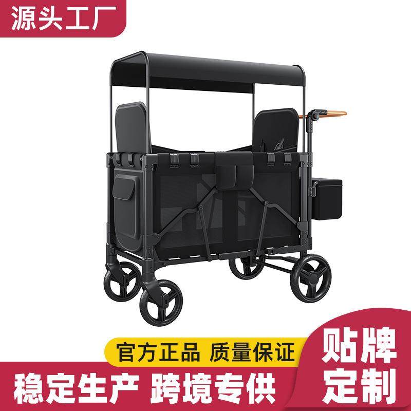 山地车婴儿童加长推车可坐可躺双胞胎宝宝二胎神器营地车双人
