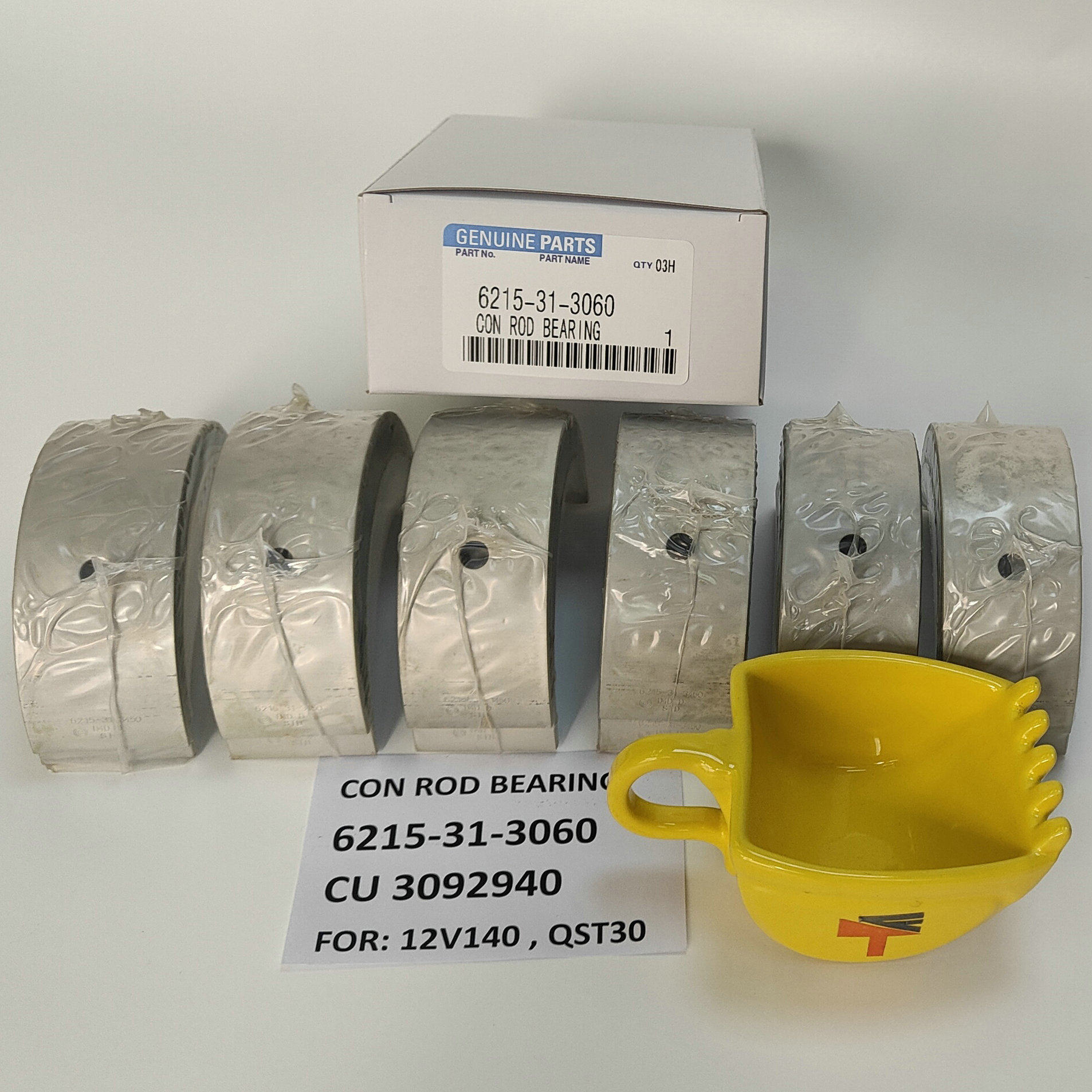 连杆瓦6215-31-30603092940适用D475A-212V140QST30发动机配件