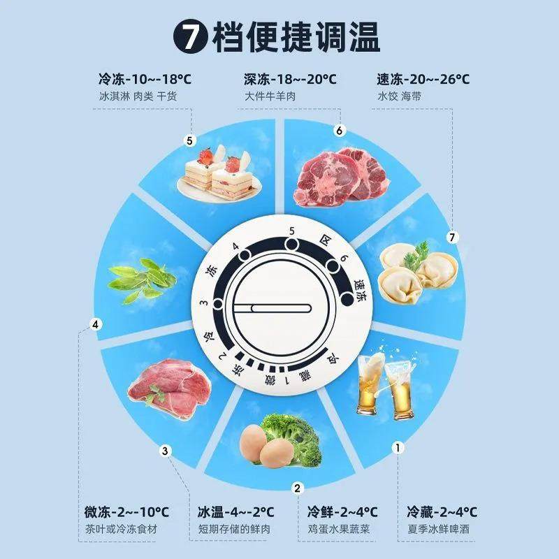 新款冷柜家用冷藏冷冻转换大容量节能省电卧式顶开门冰柜减霜