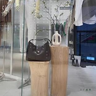 大木桩树桩实木墩子树墩原木茶几凳服装店坐凳摆件床头柜边几花架