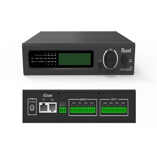 RUSELDA4404路Dante输入输出数模转换盒支持RS232中控控制