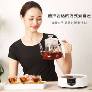 电陶炉家用煮茶器大小型茶具茶炉大功率商用多功能茶道烧水壶圆形