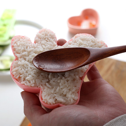 4件套儿童饭团模具 卡通 动物造型创意厨房用品 早餐米饭磨具套装